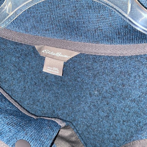 Eddie Bauer - Men's Dark Blue Fleece - XXL - Picture 2 of 2
